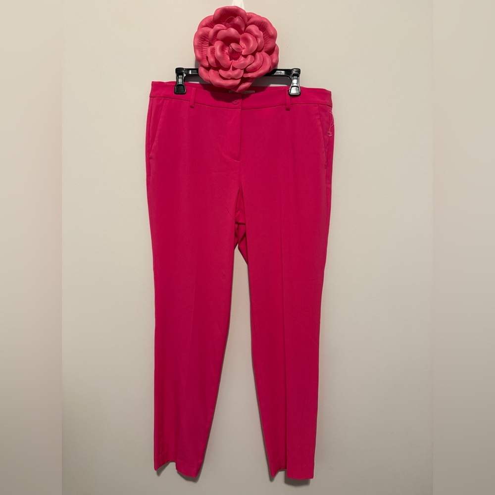💝NWOT Michael Michael Kors Hot Pink Straight Leg Pants